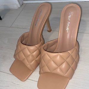 Public desire nude mules (Never worn)